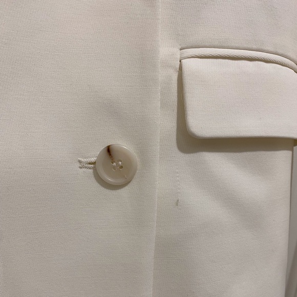 IRO Paris Varzy double breasted white twill blazer